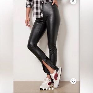 SPANX Black Faux Leather Leggings